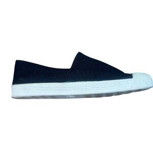 Liz Claiborne Vintage Black Slip on Round Toe Casual Sneakers Size 9.5 NEW